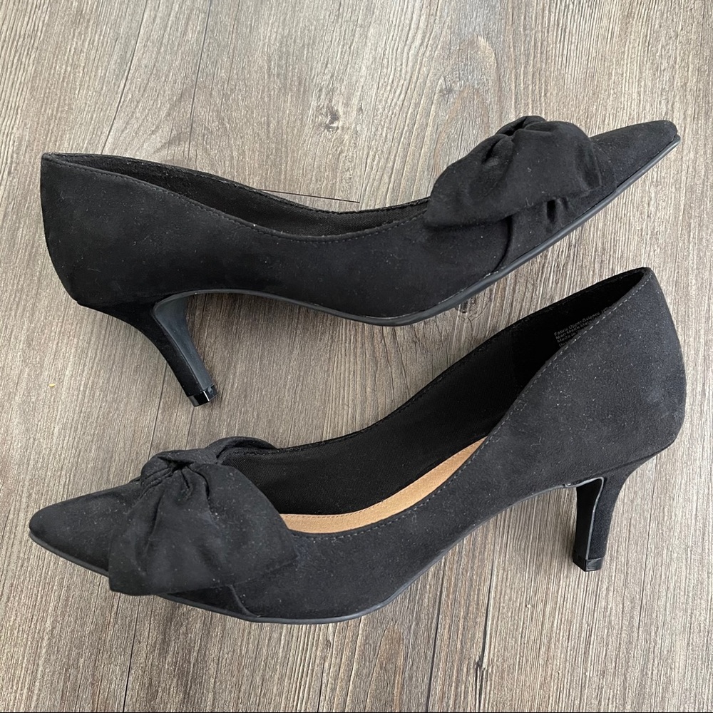 Christian Siriano Black Bow Detail Pump Size 8.5